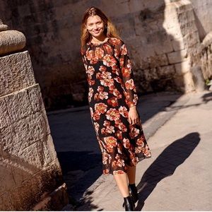 Madewell shirred midi dress